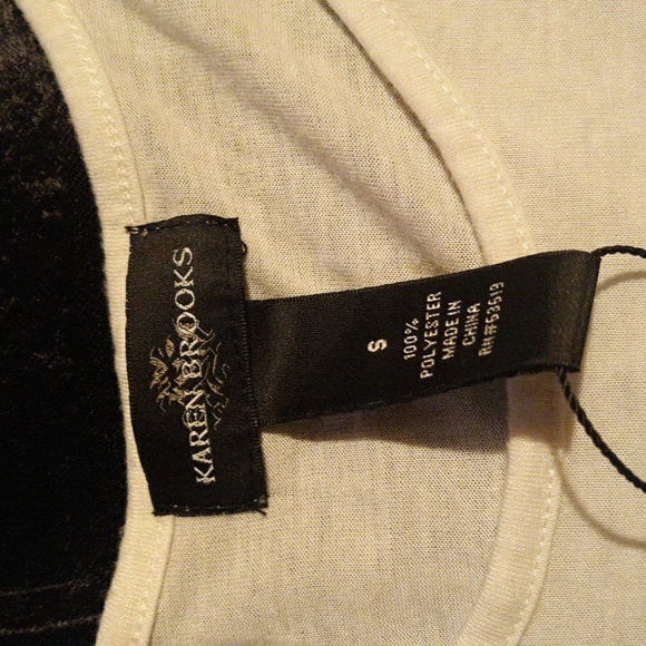 NWOT KAREN BROOKS Size Small short sleeve shirt - Picture 3 of 4